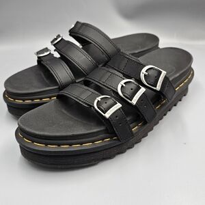 Black Triple Strap Sandals